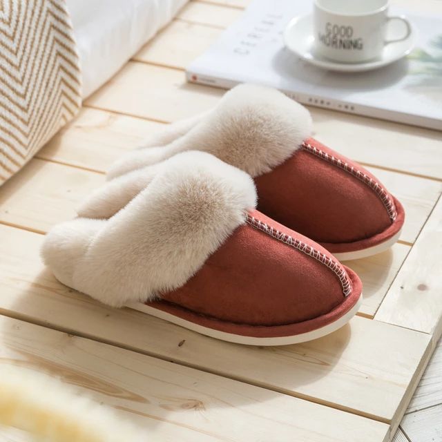 Luxe Faux Suede Women's Slippers - Celine