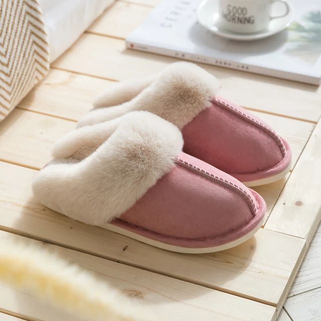 Luxe Faux Suede Women's Slippers - Celine