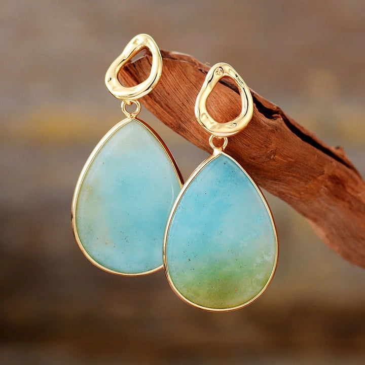 Tropical Amazonite Earrings - Amara