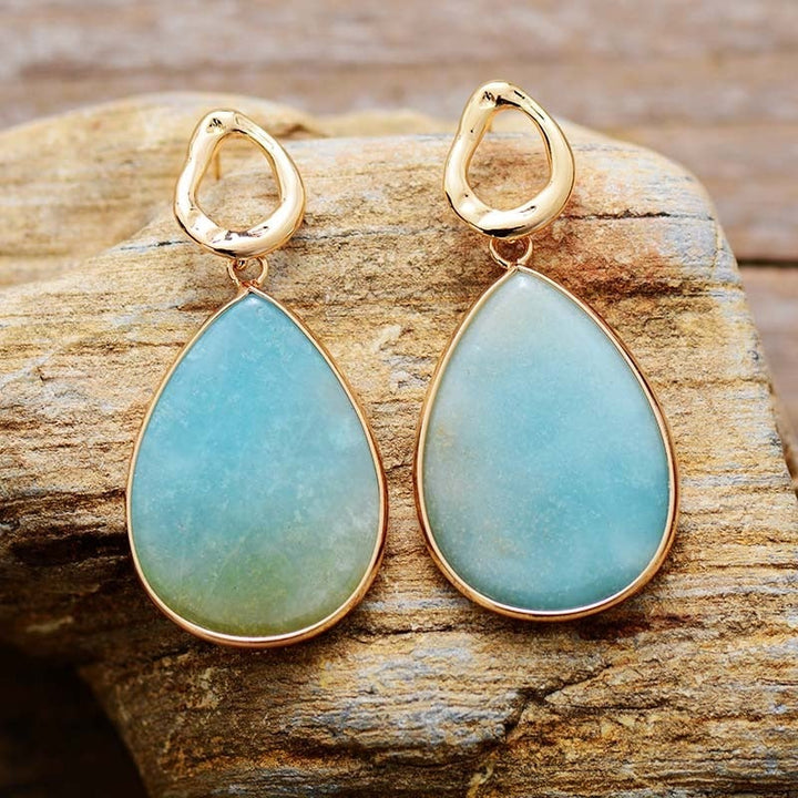 Tropical Amazonite Earrings - Amara