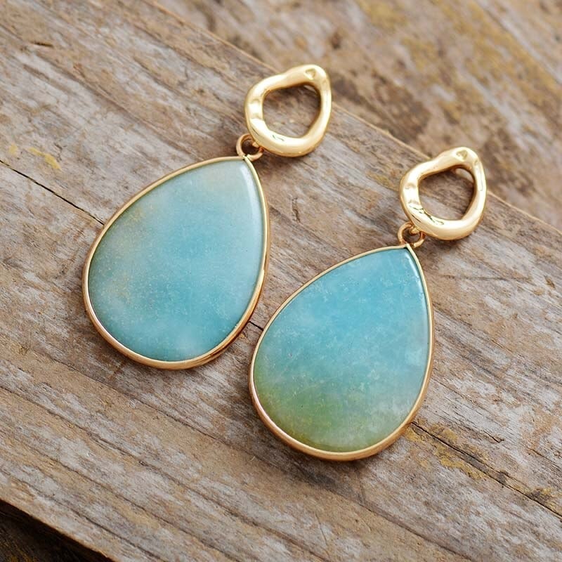 Tropical Amazonite Earrings - Amara