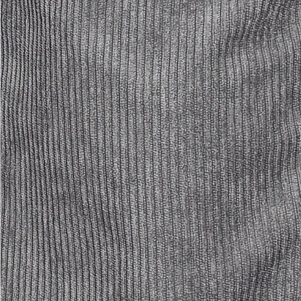 Grauer gerippter Stoff, Textur, Material, Bekleidung, Hintergrund, Nahaufnahme, Detailansicht.