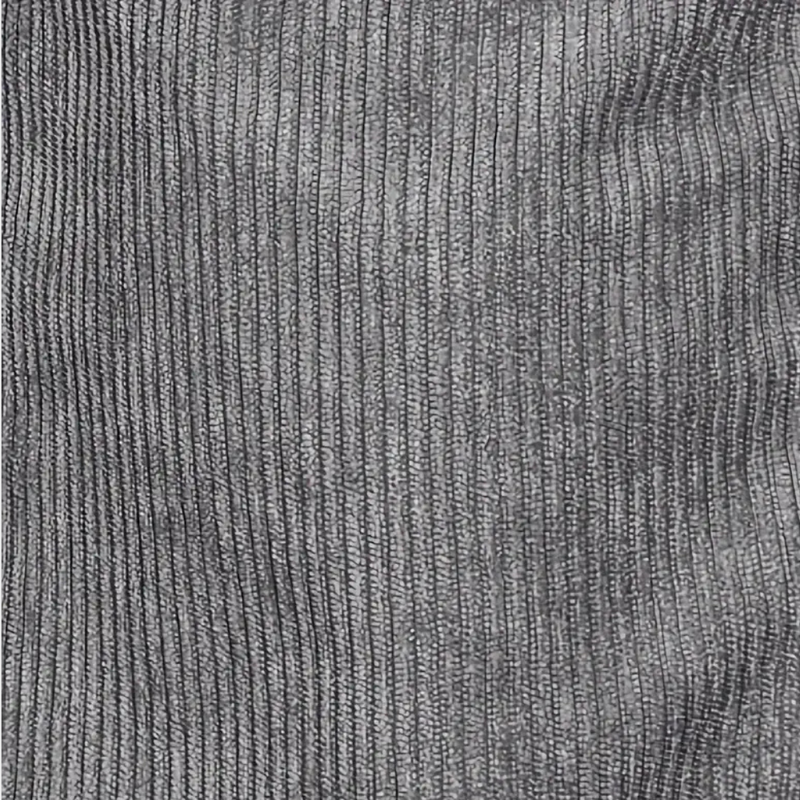 Grauer gerippter Stoff, Textur, Material, Bekleidung, Hintergrund, Nahaufnahme, Detailansicht.
