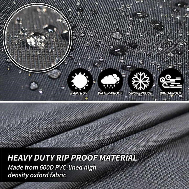 Heavy-Duty Round Patio Furniture Cover with Air Vent 3