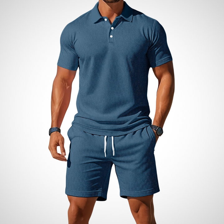 Casual Polo Shirt and Shorts Set for Men – Enrico