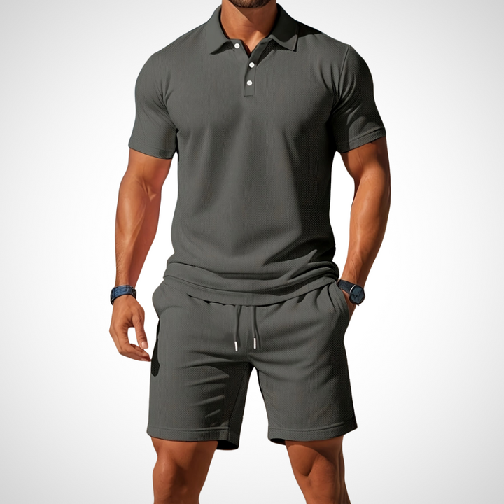 Casual Polo Shirt and Shorts Set for Men – Enrico