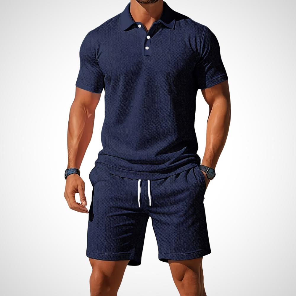 Casual Polo Shirt and Shorts Set for Men – Enrico