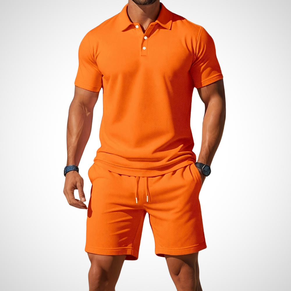 Casual Polo Shirt and Shorts Set for Men – Enrico