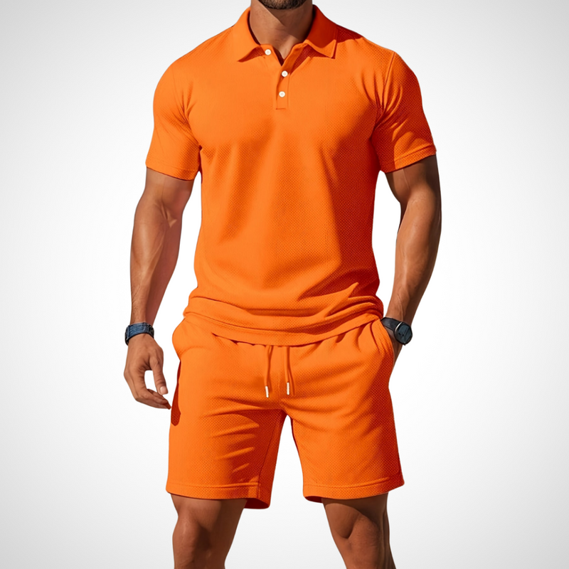 Casual Polo Shirt and Shorts Set for Men – Enrico