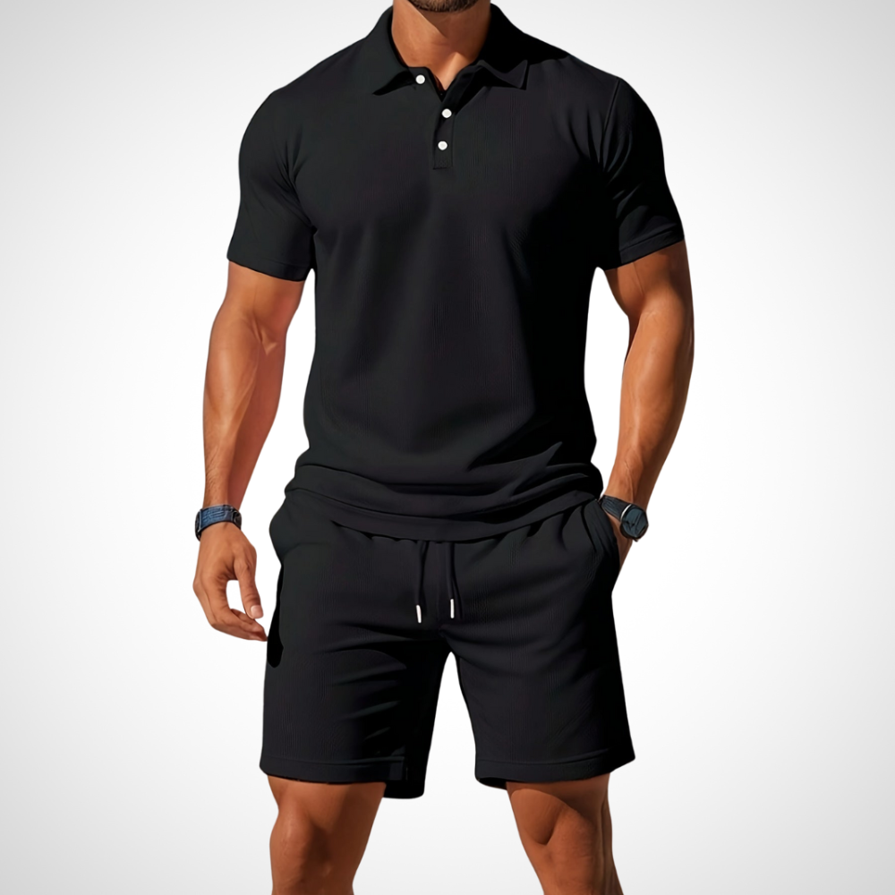 Casual Polo Shirt and Shorts Set for Men – Enrico
