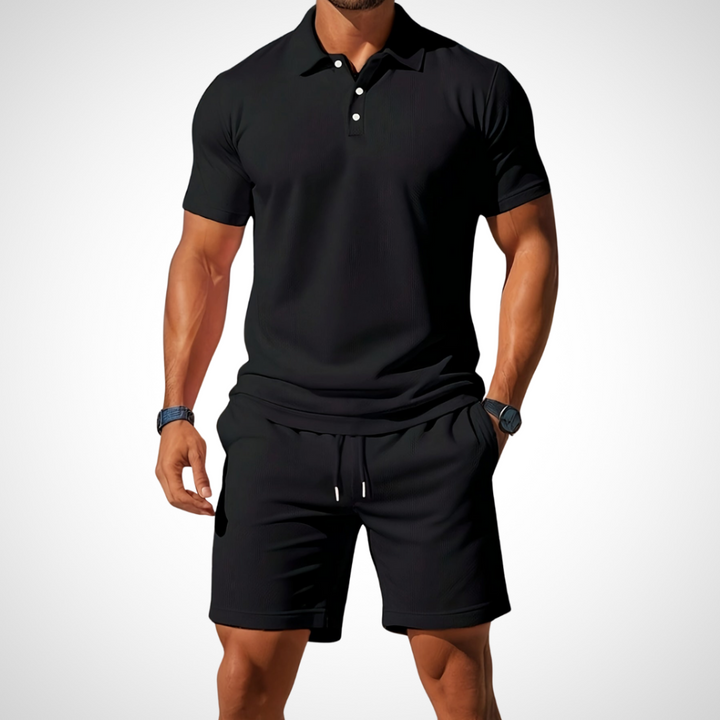 Casual Polo Shirt and Shorts Set for Men – Enrico