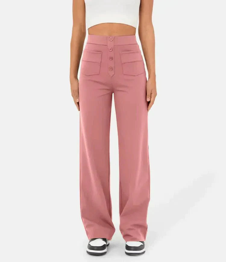 Flexible High-Waisted Pants - Luna