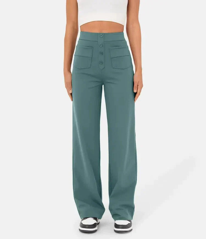 Flexible High-Waisted Pants - Luna
