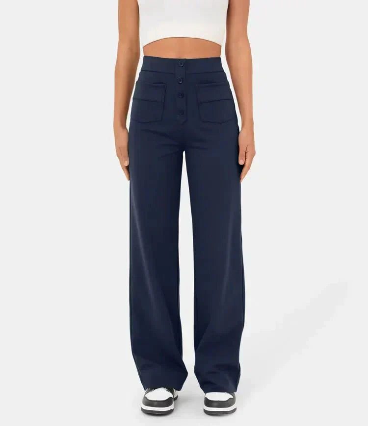 Flexible High-Waisted Pants - Luna