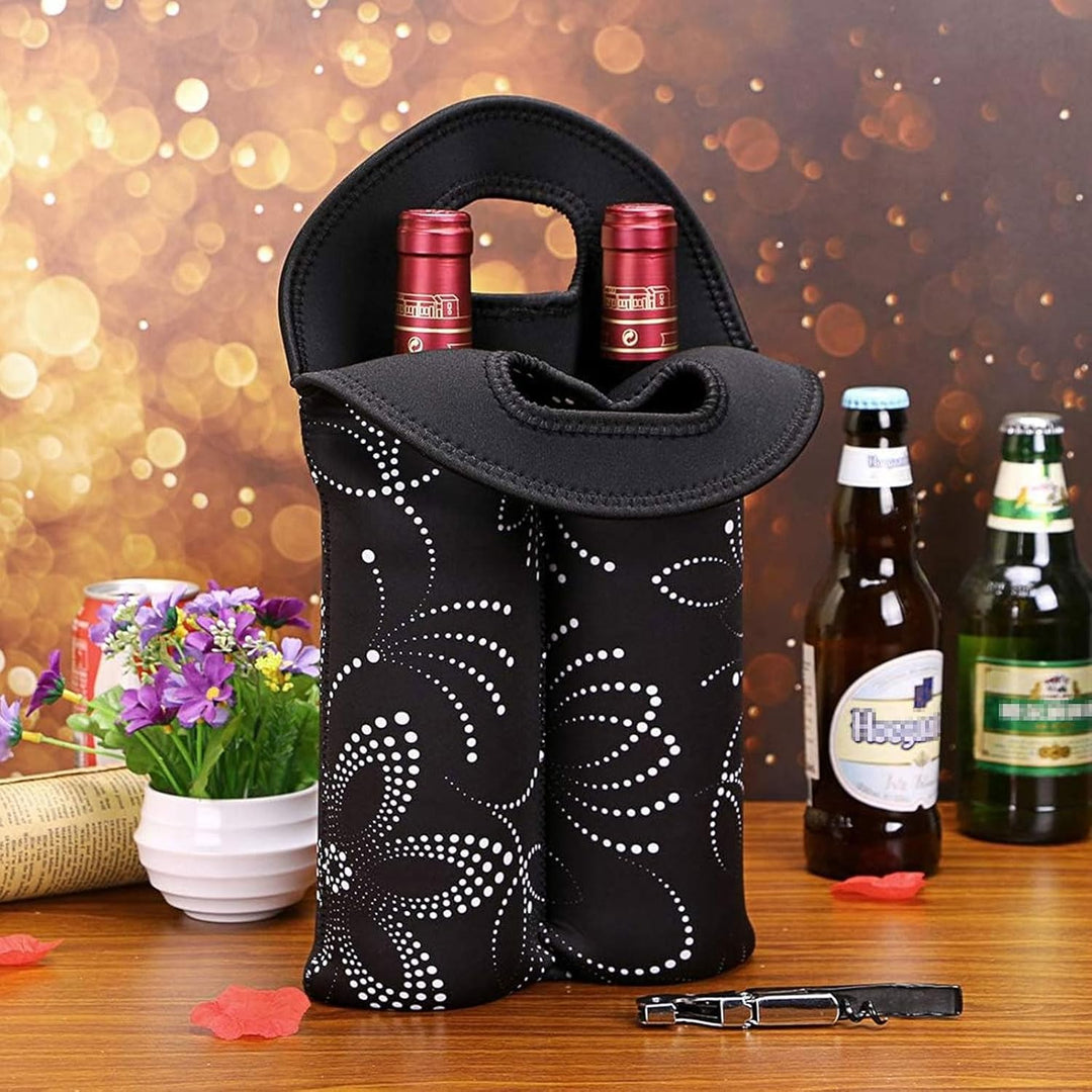 Insulated Double Bottle Wine Carrying Bag