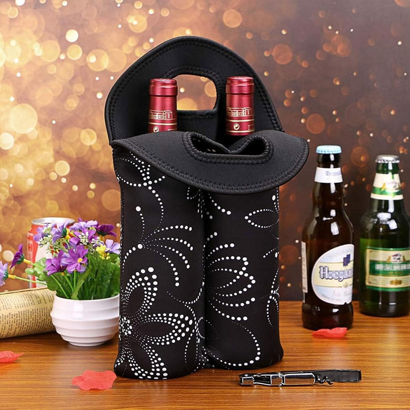 Insulated Double Bottle Wine Carrying Bag