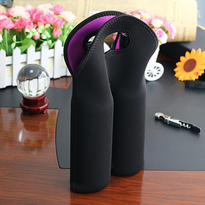 Insulated Double Bottle Wine Carrying Bag