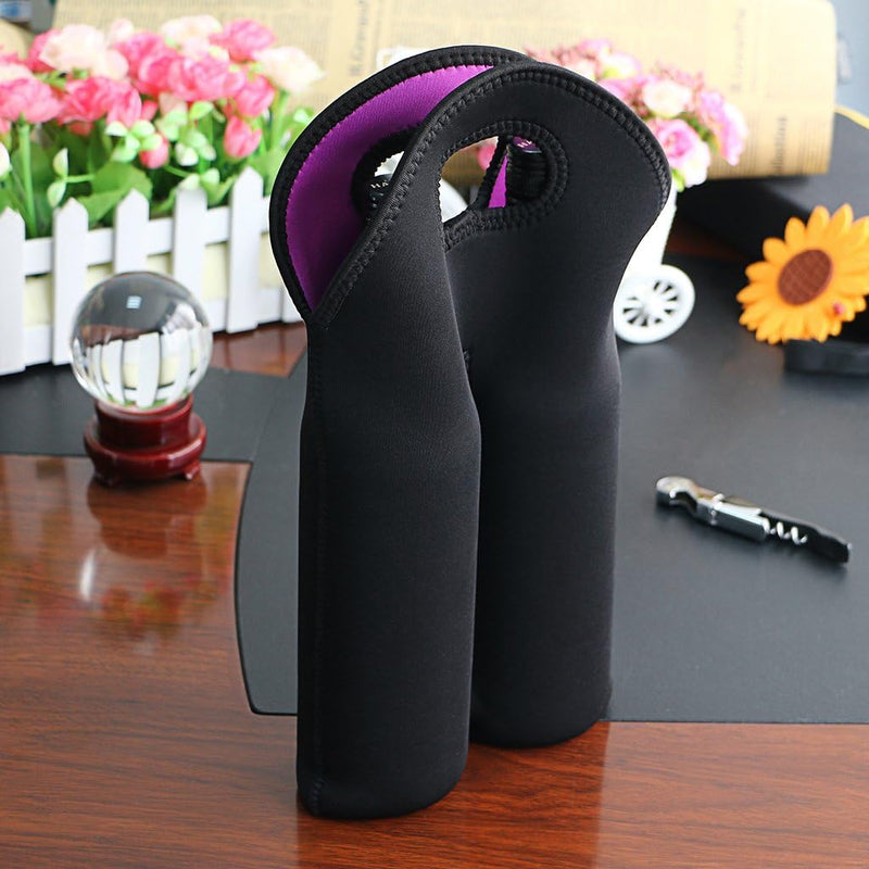 Insulated Double Bottle Wine Carrying Bag