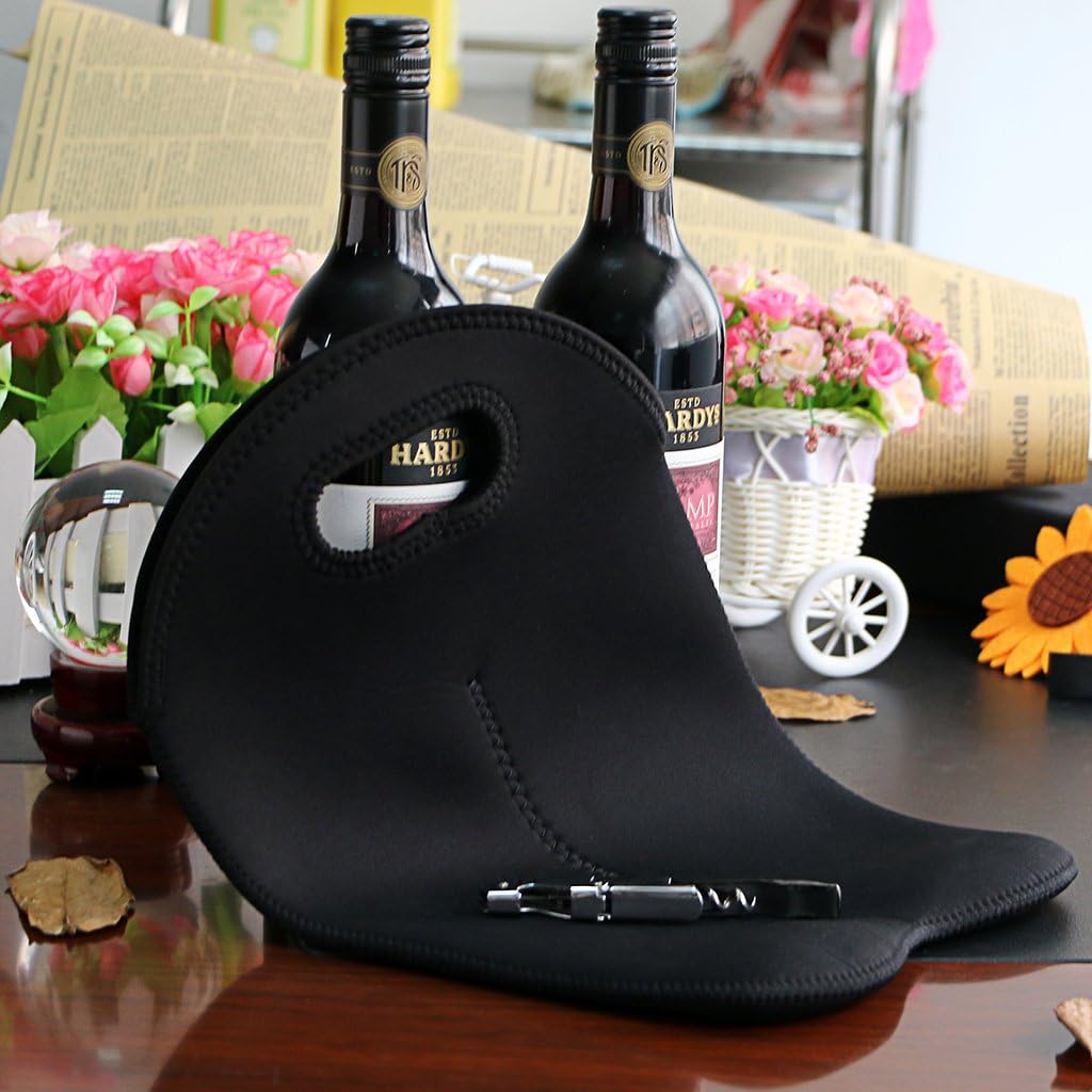 Insulated Double Bottle Wine Carrying Bag