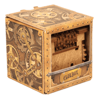 Interactive Wooden Escape Puzzle Box – MindVault