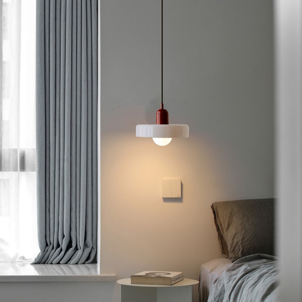 Lámpara colgante colorida estilo Bauhaus - StiloGlas