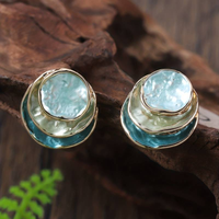 Pendientes redondos vintage de varias capas – Celina