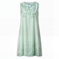 Stylish Floral A-Line Dress with Vest for Women – Miray