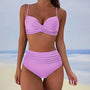 Trendiger High-Waist-Bikini mit bequemer Passform – Eula