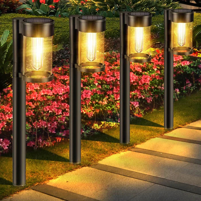 Iluminación solar moderna y lujosa para caminos - LumiPath