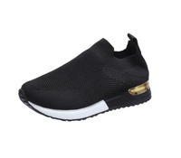 BlissWalk Comfort | Ergonomic Women's Slip-On Sneakers with Cushioned Heel