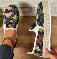Platform espadrilles with floral pattern – Fleur