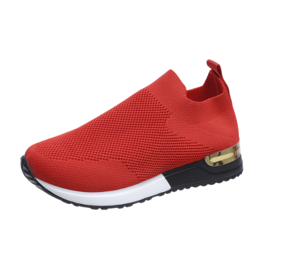 BlissWalk Comfort | Ergonomic Women's Slip-On Sneakers with Cushioned Heel