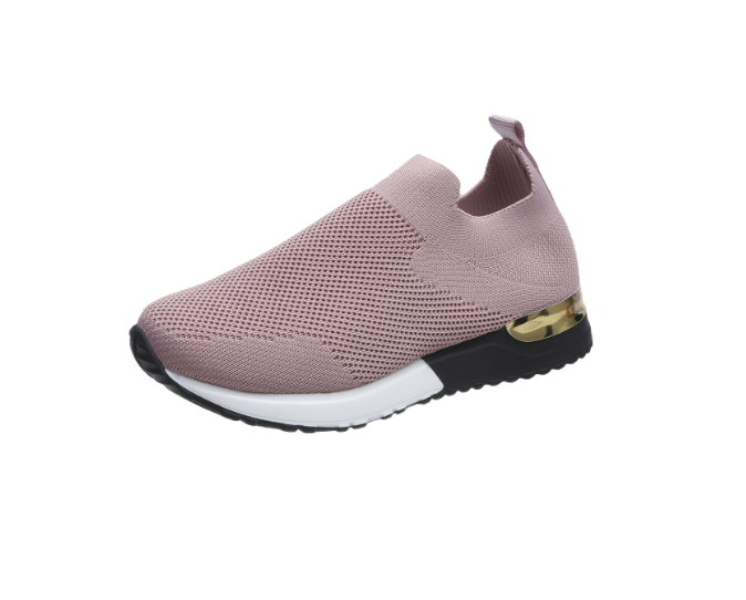 BlissWalk Comfort | Ergonomic Women's Slip-On Sneakers with Cushioned Heel