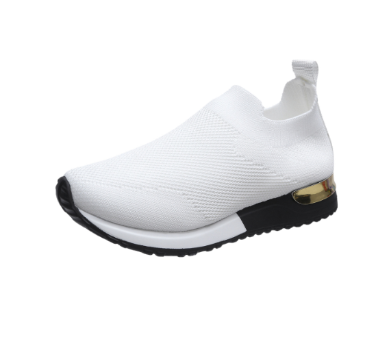 BlissWalk Comfort | Ergonomic Women's Slip-On Sneakers with Cushioned Heel