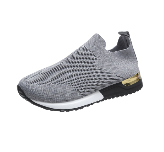 BlissWalk Comfort | Ergonomic Women's Slip-On Sneakers with Cushioned Heel