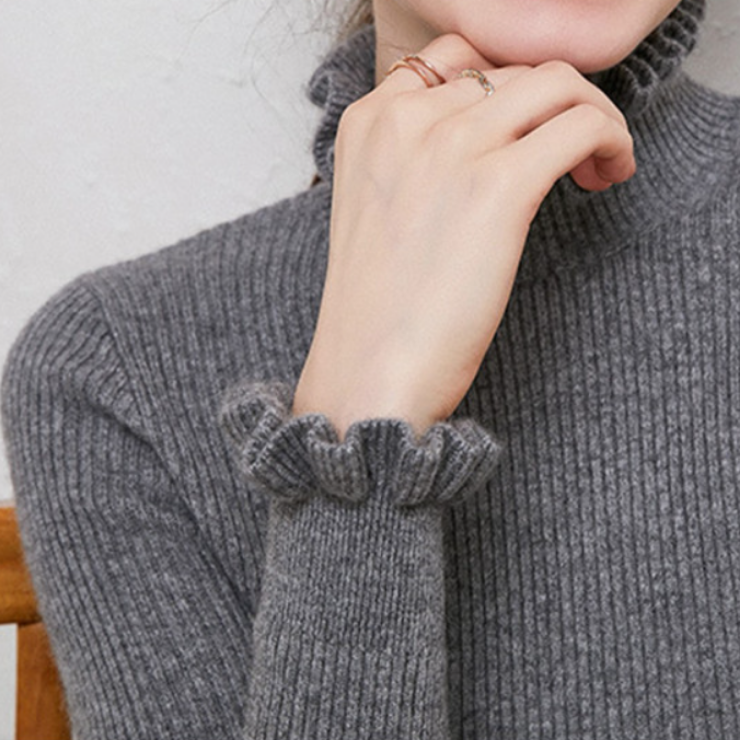 Comfortable Women's Cashmere Turtleneck Sweater – Aurélie