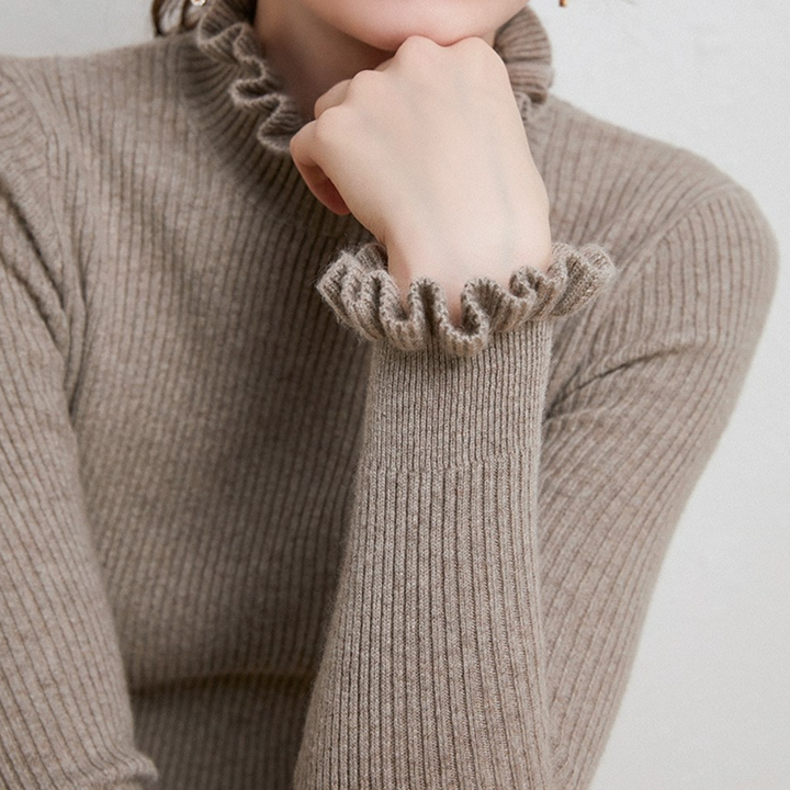 Comfortable Women's Cashmere Turtleneck Sweater – Aurélie