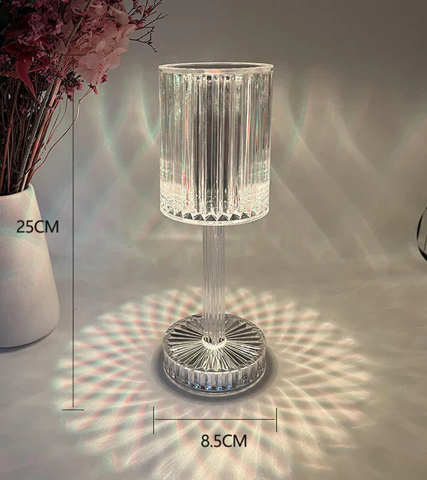 Dimmbar krystallbordlampe med moderne belysning – Seraphine