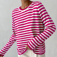 Elegant Striped T-Shirt Made of Lightweight Fabric - StripesLight