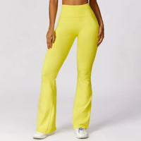 Seamless Flared Yoga Leggings – Elara