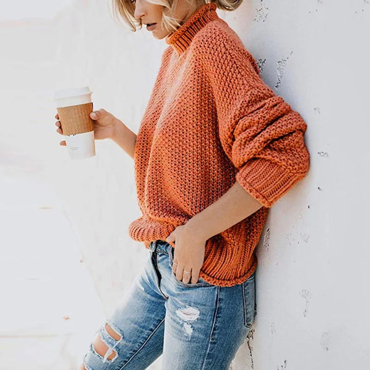 Luxe dame rullekravepullover - Emma