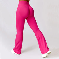 Seamless Flared Yoga Leggings – Elara