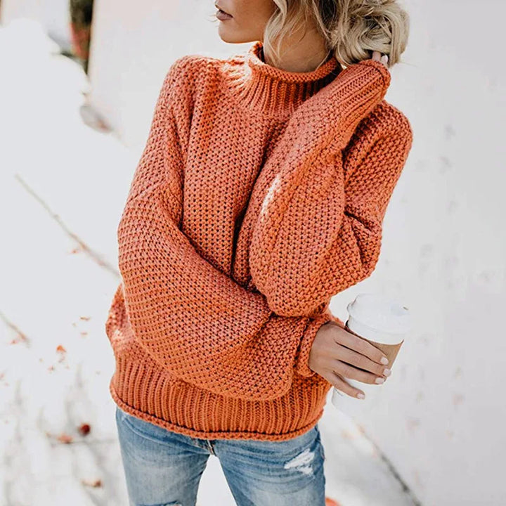 Luxe dame rullekravepullover - Emma