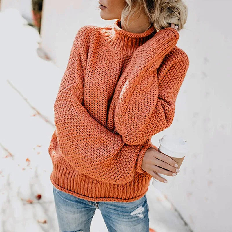Luxe dame rullekravepullover - Emma