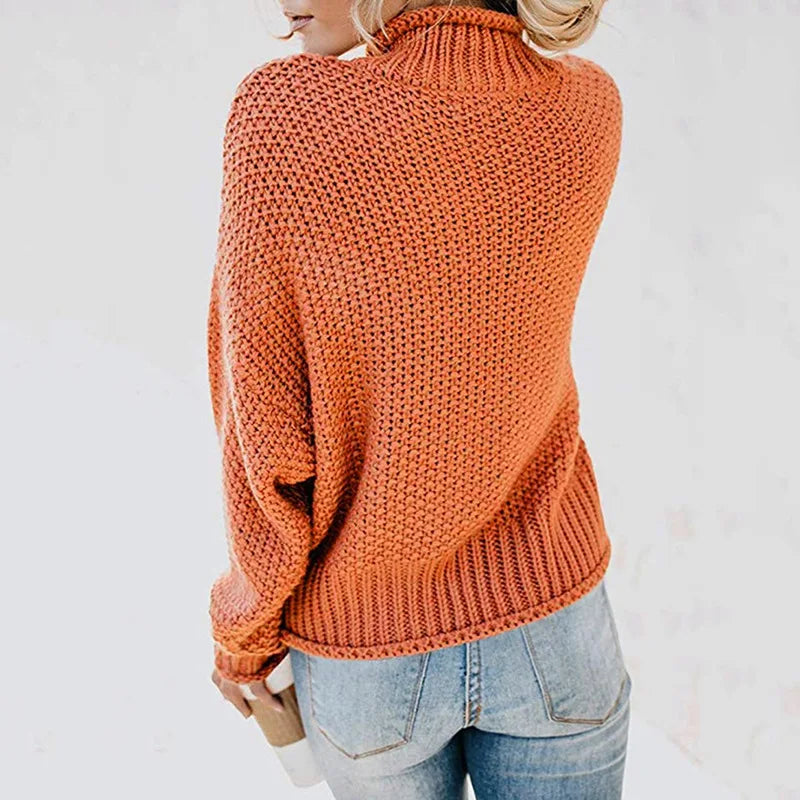 Luxe dame rullekravepullover - Emma