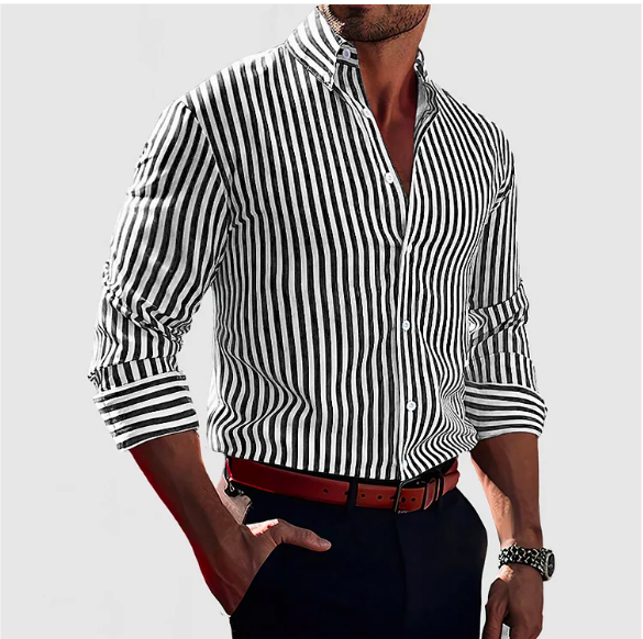 Stylishly Striped Men's Shirt – Ruben