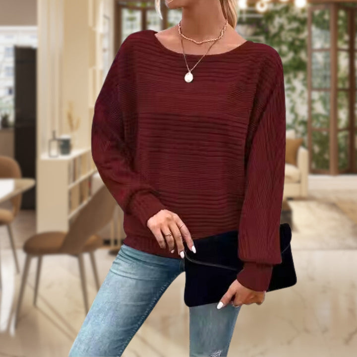 Striped Women's Knit Sweater – Zorine