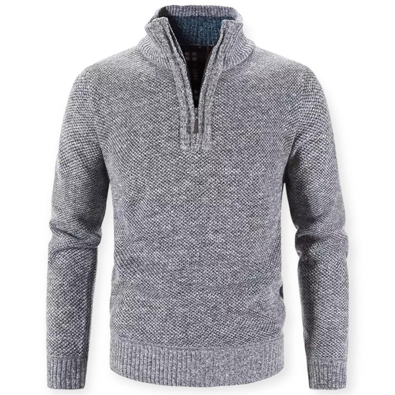 Stylish men's pullover with half zipper – SummitCraft