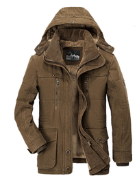Varm herre vinterjakke med fleece - Everest