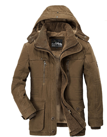 Varm herre vinterjakke med fleece - Everest